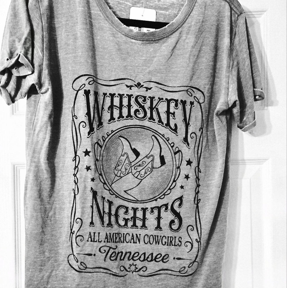 NWT Whiskey Nights Tee